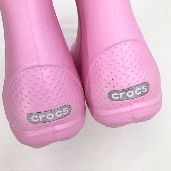 CROC Handle It Pink Lightweight Waterproof Shorty Boots - Picture 8 of 16